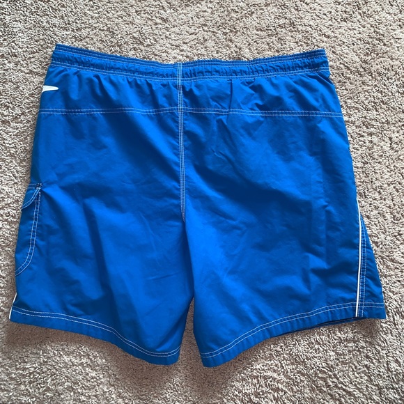 Speedo Blue & White Swim Trunks size XL - Picture 10 of 10
